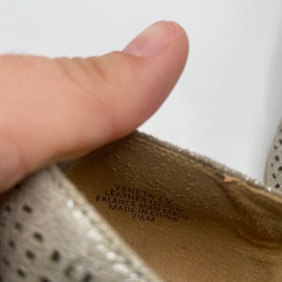 Crown Vintage Veneta Metallic Loafers‎ Size 7.5 - Picture 4 of 8